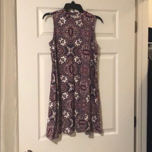 Velvet patterned dress